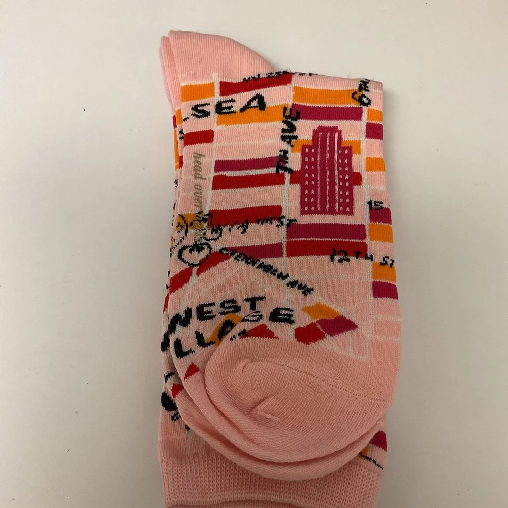 KATE SPADE HEAD OVER HEELS NEW YORK CITY COTTON SOCKS OS NWOT